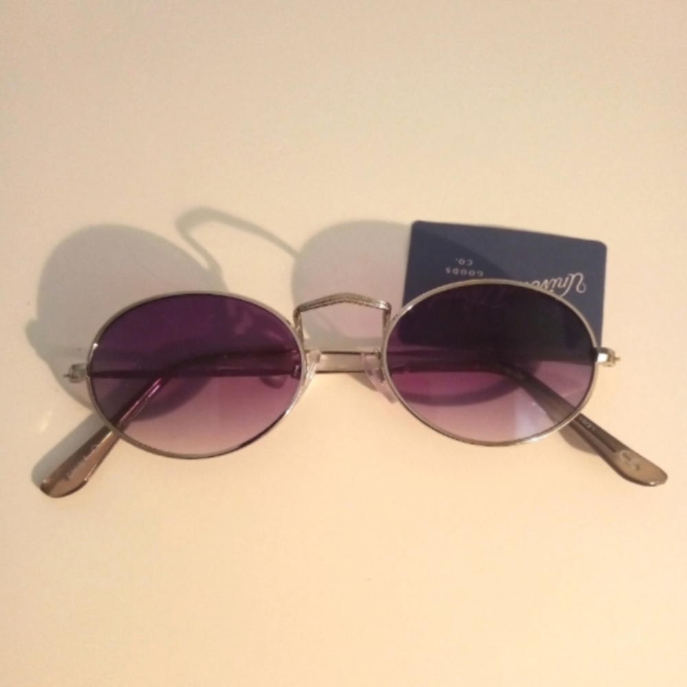 Women's Silver Oval Sunglasses - Universal Thread Goods Co.